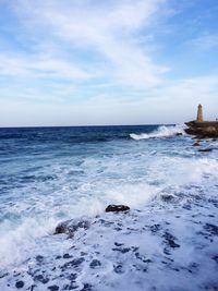 Scenic view of sea against sky