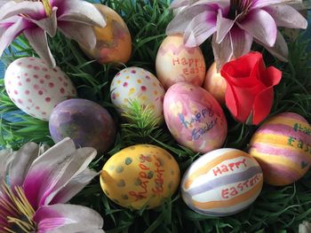 Close-up of easter decoration