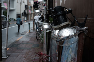 Bicycle on wall