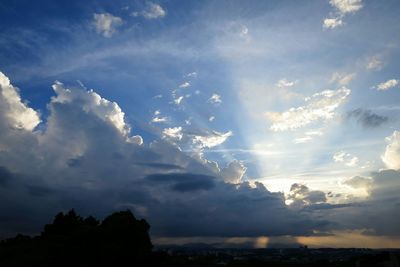 Scenic view of cloudy sky