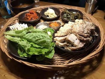 Close-up of food in basket