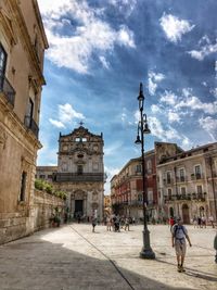 View of church in city