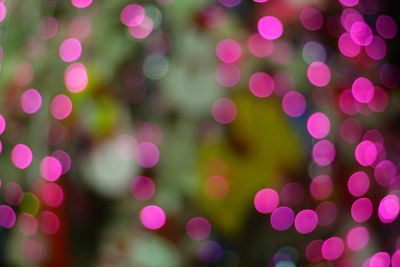 Defocused image of illuminated lights