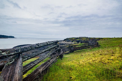 Scenic view of sea against sky