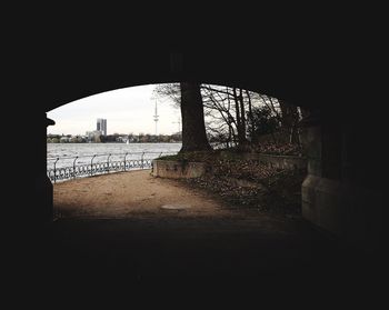 View of bridge in city