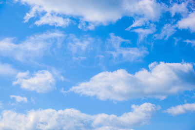 Low angle view of clouds in sky