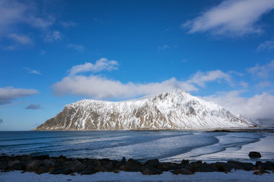 Scenic view of sea against sky norway