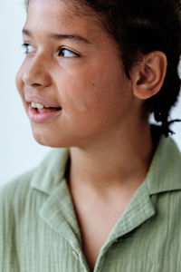 Close-up of young woman