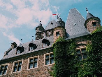 Low angle view of historic building against sky