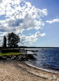 Scenic view of sea against sky