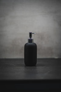Close-up of bottle on table