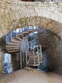 Interior of abandoned building