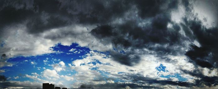 Low angle view of storm clouds in sky