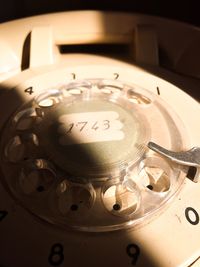 Close-up of clock