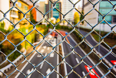 Close-up of chainlink fence