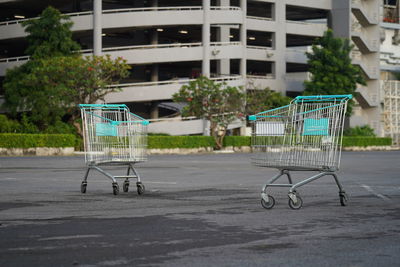 Shopping cart on street