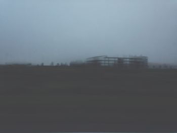 Built structure in foggy weather