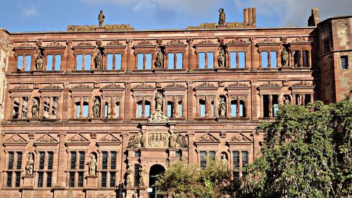 Low angle view of historical building