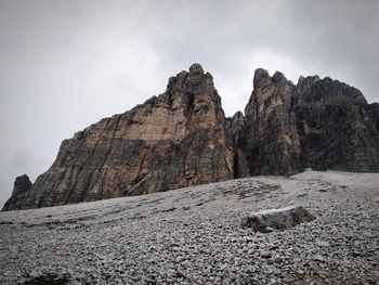 Rock formations against sky