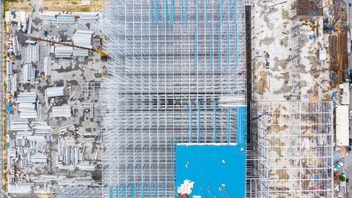 Full frame shot of building at construction site