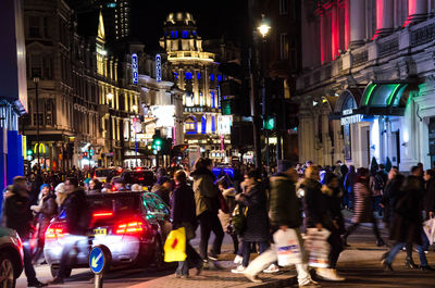 City street at night