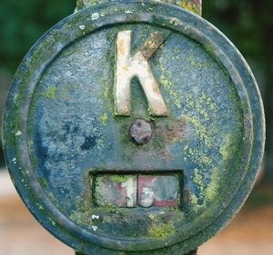 Close-up of old rusty metal