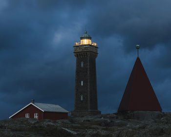 Lighthouse at evening, vinga fyr, gothenburg, sweden