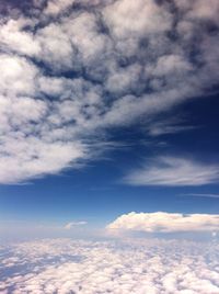 Aerial view of landscape against cloudy sky