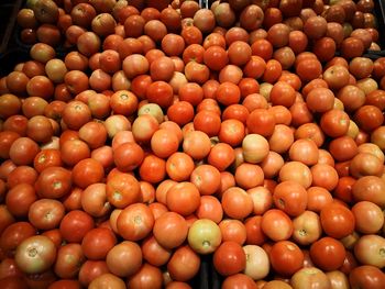 Full frame shot of tomatoes at market stall