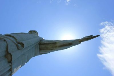 Low angle view of buddha statue