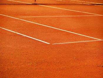 Full frame shot of tennis court