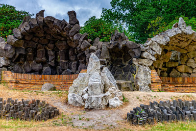 View of old ruins