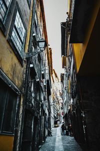 Alley amidst buildings in city