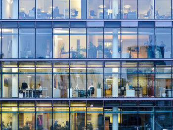 Full frame shot of glass building