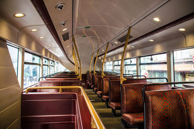 Interior of train
