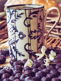Close-up of coffee on table