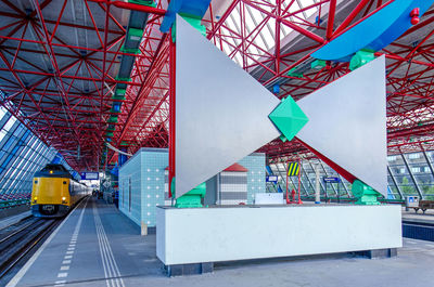  central railway station built in the 1980's is a mixture of hi tech architecture and postmodernism