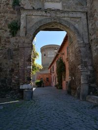 Archway of historic building