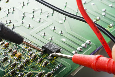 Close-up of circuit board