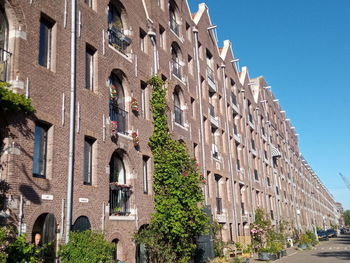 Low angle view of historic building against sky