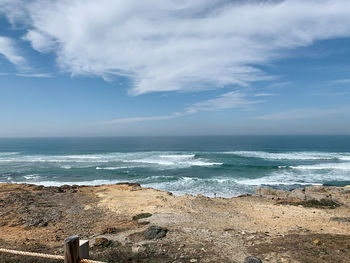 Scenic view of sea against sky