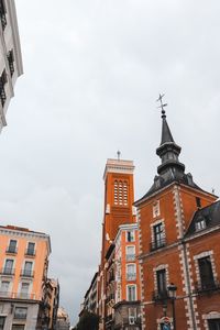 Low angle view of buildings against sky