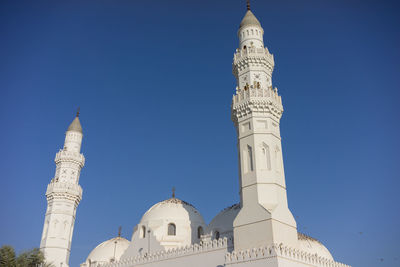 Low angle view of cathedral against blue sky