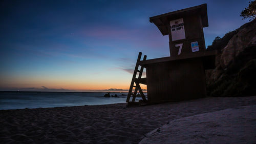 View of sea at sunset