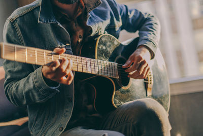 Man playing guitar