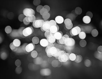 Defocused image of lights