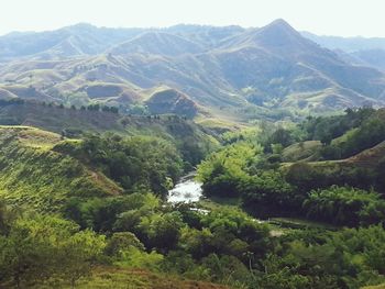 Scenic view of mountains