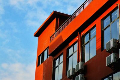 Low angle view of building against sky