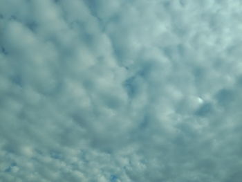 Low angle view of cloudy sky