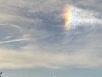 Low angle view of sky during sunset